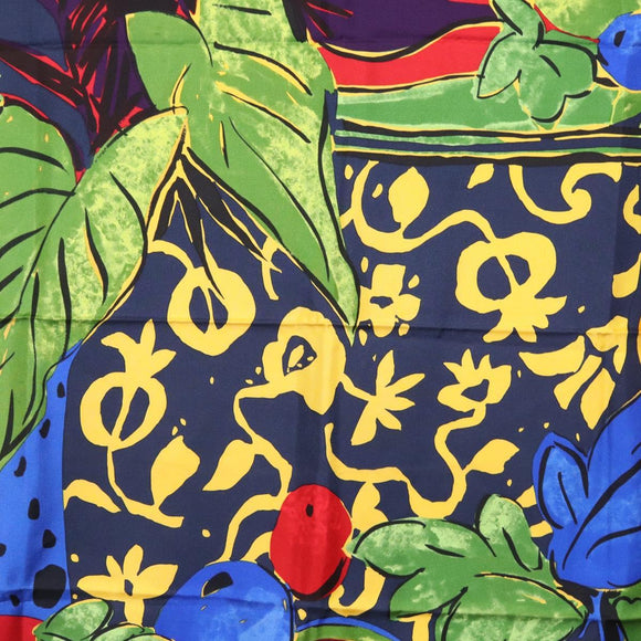 CELINE Scarf Silk Navy Auth am10790V