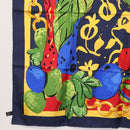 CELINE Scarf Silk Navy Auth am10790V-8