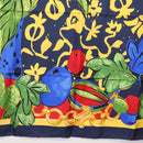 CELINE Scarf Silk Navy Auth am10790V-9