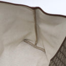 GUCCI GG Supreme Web Sherry Line Tote Bag PVC Beige Gold 211134 Auth am10791V-16