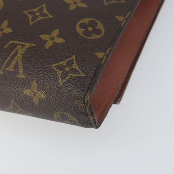 LOUIS VUITTON Monogram Porte envelope Clutch Bag M51801 LV Auth am10792