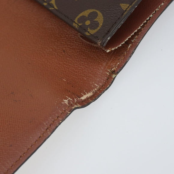 LOUIS VUITTON Monogram Porte envelope Clutch Bag M51801 LV Auth am10792