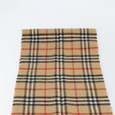 Burberrys Nova Check Scarf Wool Beige Auth am10794-10