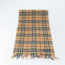 Burberrys Nova Check Scarf Wool Beige Auth am10794-2