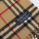 Burberrys Nova Check Scarf Wool Beige Auth am10794-5