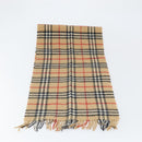 Burberrys Nova Check Scarf Wool Beige Auth am10794-6