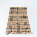 Burberrys Nova Check Scarf Wool Beige Auth am10794-9