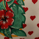 HERMES Carre 90 Scarf ""JUNGLE LOVE"" Silk White Auth am10795SAM-14