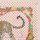 HERMES Carre 90 Scarf ""JUNGLE LOVE"" Silk White Auth am10795SAM-18