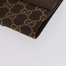 GUCCI GG Canvas Jackie Wallet Brown Silver 035 2773 2131 Auth am10798V-16