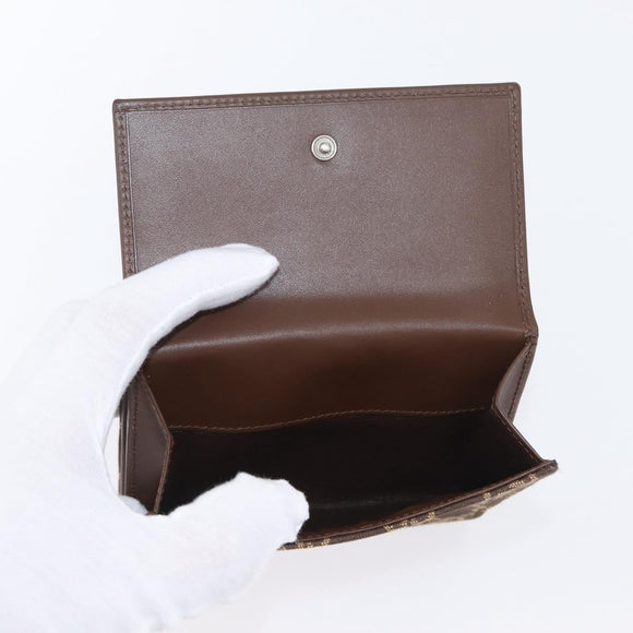 GUCCI GG Canvas Jackie Wallet Brown Silver 035 2773 2131 Auth am10798V