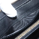 Christian Dior Round Long Wallet Leather Black Gold Auth am10801-24