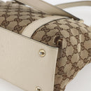 GUCCI GG Canvas Tote Bag Beige Gold 141470 Auth am10802-12