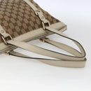 GUCCI GG Canvas Tote Bag Beige Gold 141470 Auth am10802-7
