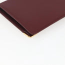 CARTIER Must Line Long Wallet Leather Bordeaux Gold Auth am10805V-11