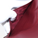 CARTIER Must Line Long Wallet Leather Bordeaux Gold Auth am10805V-16