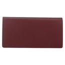 CARTIER Must Line Long Wallet Leather Bordeaux Gold Auth am10805V-3