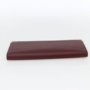 CARTIER Must Line Long Wallet Leather Bordeaux Gold Auth am10805V-6