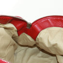 Chloe Paddington Hand Bag Leather Red Gold Auth am10806V-20