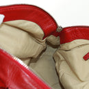 Chloe Paddington Hand Bag Leather Red Gold Auth am10806V-21