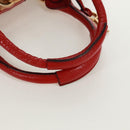 Chloe Paddington Hand Bag Leather Red Gold Auth am10806V-7