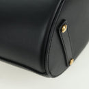 BURBERRY bucket Shoulder Bag Leather Black Gold Auth am10807V-11