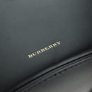 BURBERRY bucket Shoulder Bag Leather Black Gold Auth am10807V-15