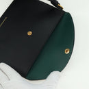 BURBERRY bucket Shoulder Bag Leather Black Gold Auth am10807V-21