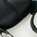 BURBERRY bucket Shoulder Bag Leather Black Gold Auth am10807V-6