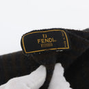FENDI Zucca Scarf Wool Brown Auth am10811-14