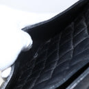 CHANEL Matelasse Reprint Tote Bag Caviar Skin Black Silver CC Auth am10812SAM-11