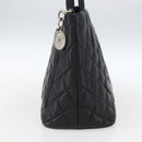 CHANEL Matelasse Reprint Tote Bag Caviar Skin Black Silver CC Auth am10812SAM-4