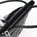 CHANEL Matelasse Reprint Tote Bag Caviar Skin Black Silver CC Auth am10812SAM-6