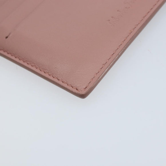 Salvatore Ferragamo Card Case Leather Pink Auth am10815V