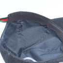 GUCCI Web Sherry Line Cap Wool L Black Red Green 353505 Auth am10816-14