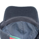 GUCCI Web Sherry Line Cap Wool L Black Red Green 353505 Auth am10816-10