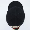 GUCCI Web Sherry Line Cap Wool L Black Red Green 353505 Auth am10816-6