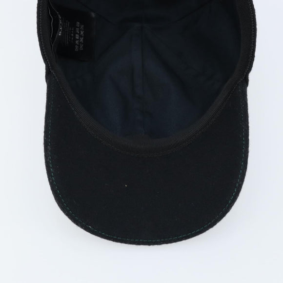 GUCCI Web Sherry Line Cap Wool L Black Red Green 353505 Auth am10816
