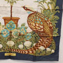 Salvatore Ferragamo Bird Scarf Silk Navy Auth am10817V-10