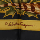 Salvatore Ferragamo Bird Scarf Silk Navy Auth am10817V-11