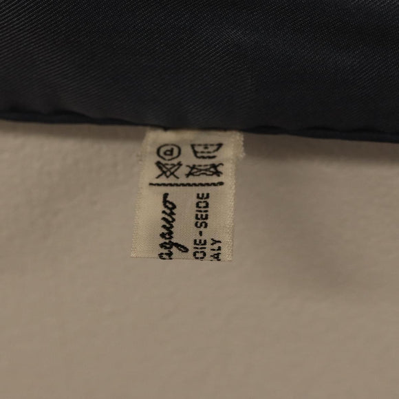 Salvatore Ferragamo Bird Scarf Silk Navy Auth am10817V