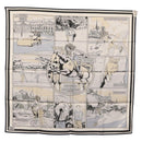 HERMES Seidencarré 90 „DOUBLE FACE WOW“ mehrfarbig, original am10818SAM-16