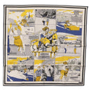 HERMES Seidencarré 90 „DOUBLE FACE WOW“ mehrfarbig, original am10818SAM-1