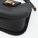 ETRO Hand Bag Leather 2way Black Gold Auth am10819V-13