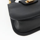 ETRO Hand Bag Leather 2way Black Gold Auth am10819V-14