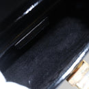 ETRO Hand Bag Leather 2way Black Gold Auth am10819V-19
