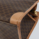 CELINE Macadam Canvas Handtasche PVC Leder Braun Gold Authentisch am10820V-15