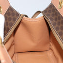 CELINE Macadam Canvas Handtasche PVC Leder Braun Gold Authentisch am10820V-18