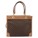 CELINE Macadam Canvas Handtasche PVC Leder Braun Gold Authentisch am10820V-2