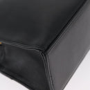 Gianni Versace Sunburst Tote Bag Leather Black Gold Auth am10821A-15